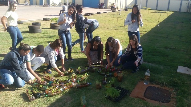 A “Semana Escola em Movimento” também foi um momento para a comunidade escolar começar a planejar suas ações para a Virada Educação Minas Gerais 2016. Foto: Arquivo da Escola