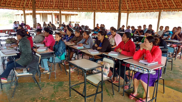 Curso de Magistério para professores indígenas tem duração de um ano e meio. Foto: Arquivo da Escola