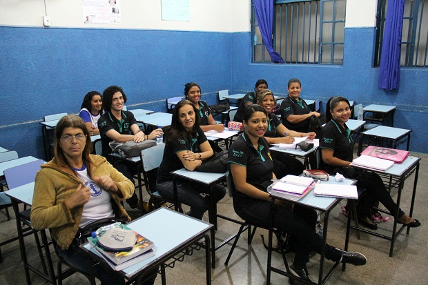 A Escola Estadual Santos Dumont conta com 17 turmas no noturno. Foto: Elian Oliveira/ACS-SEE