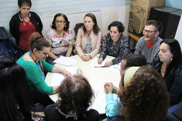 As rodas de conversa levantaram as propostas de oficinas. Foto: Elian Oliveira/ACS-SEE
