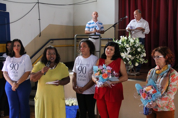 Secretária Macaé falou do orgulho da SEE pelo Instituto São Rafael. Foto: Elian Oliveira/ACS-SEE