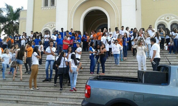 A acolhida aos visitantes aconteceu na Praça da Matriz, em Araxá. Foto: Divulgação/SRE