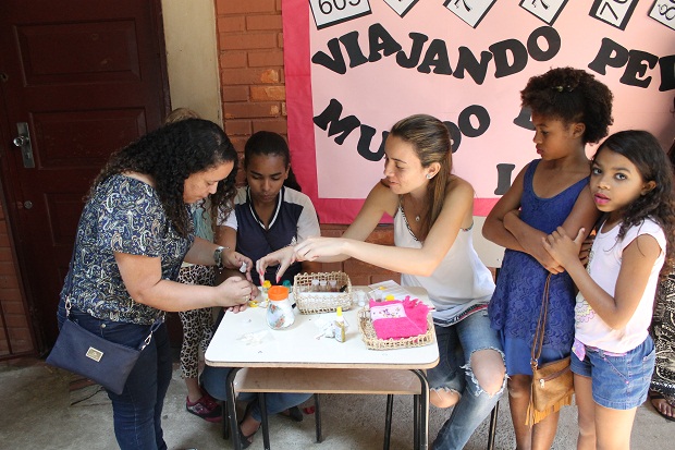 A Escola Estadual Professora Elizabeth Viana, em Sabará, também se mobilizou para a Virada Educação. Foto: Geanine Nogueira - ACS/SEE
