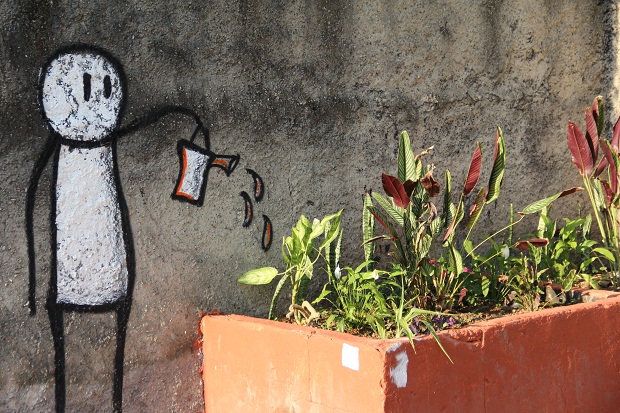 As oficinas do projeto Jovens Urbanos se interagem ocupando os espaços da Escola. Foto: Elian Oliveira/ACS-SEE