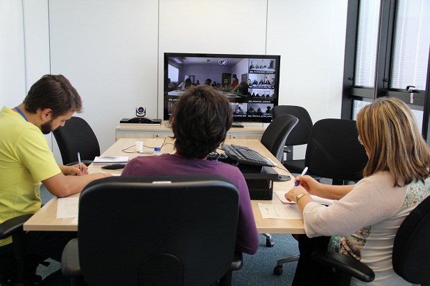 SREs, SEEs e representantes de estudantes discutiram ações para o dia da Virada, através de videoconferência. Foto: Elian Oliveira/ACS-SEE