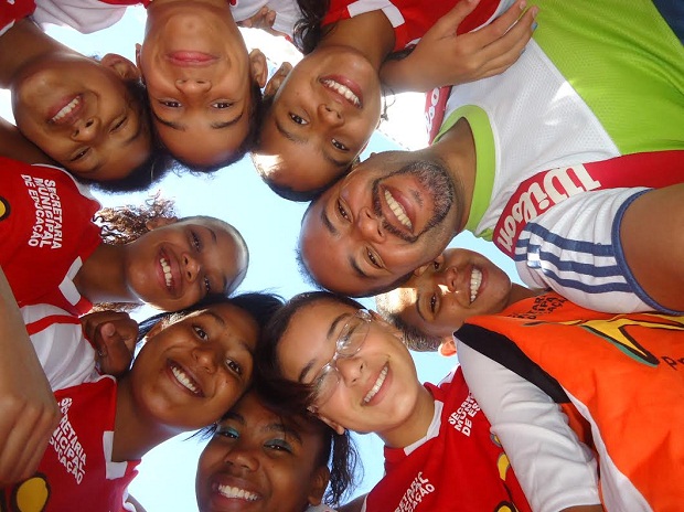 Projeto do Handball conta hoje com cerca de 40 alunos. Foto: Arquivo pessoal