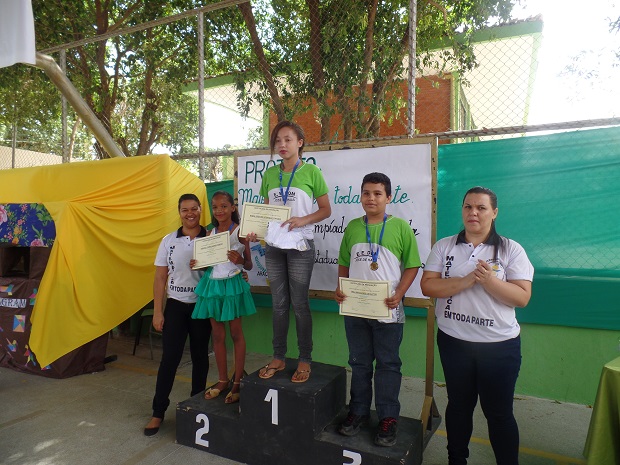 O projeto mobilizou toda a comunidade escolar. Fotos Arquivo da Escola