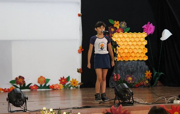 A poesia já faz parte do calendário escolar da EE Menino Jesus de Praga. Foto: Arquivo da Escola