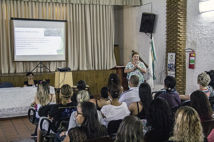 Cerca de 80 educadores participaram do curso de formação para Educação para o Trânsito. Foto: Reinaldo Soares/ACS-SEE