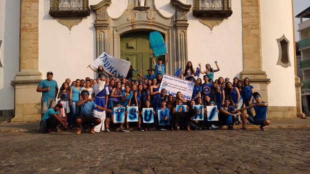 Ginacana solidária envolveu alunos do 3º ano do Ensino Médio. Foto: Arquivo da Escola