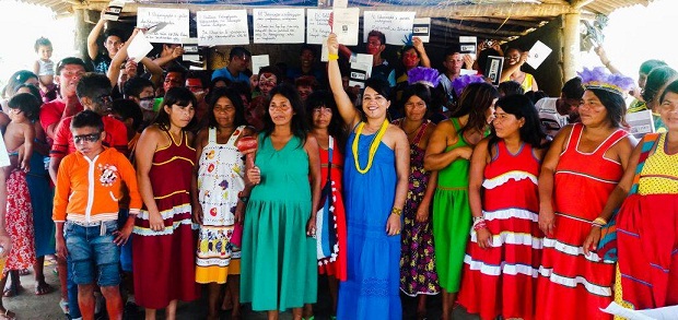 Aldeia Maxacali está realizando fase preparatória para a etapa local. Foto: Divulgação Coordenação de Educação Indígena