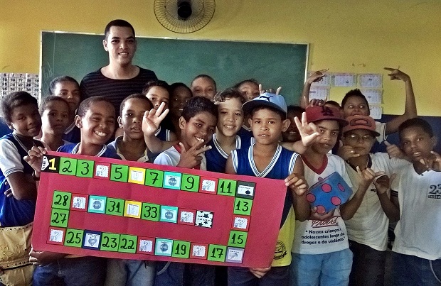 Atividades são desenvolvidas com os alunos dos anos finais do Ensino Fundamental e da EJA. Foto: Arquivo da Escola