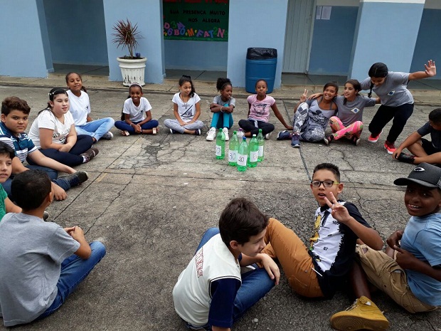 Na Escola Estadual Dr. João Eugênio de Almeida, os alunos participaram de diferentes jogos. Foto: Arquivo da Escola