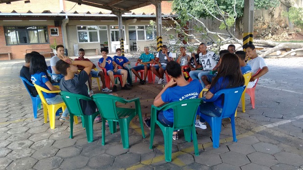 Estudantes da Escola Estadual Coração de Jesus, em Varginha, participam do projeto. Foto: arquivo escola.