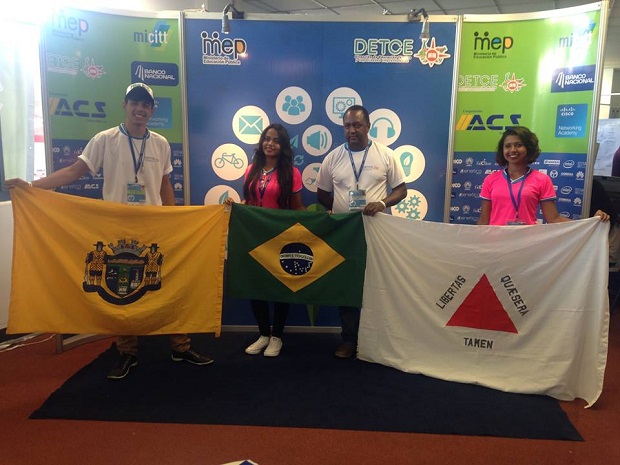 O projeto foi apresentado em feira na Costa Rica, América Central. Foto: Arquivo Pessoal.