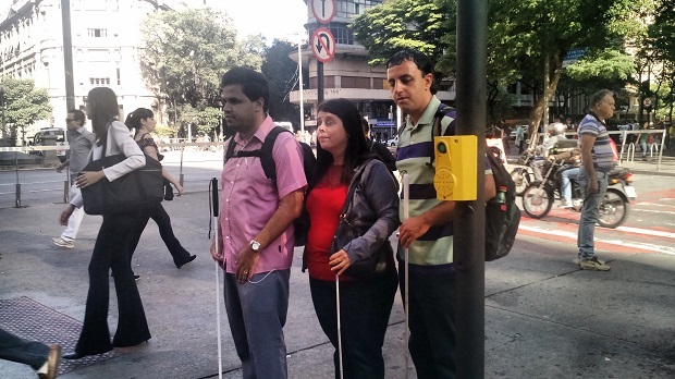 Os semáforos com sinais sonoros serão instalados primeiro em locais de maior movimento. Foto: Gilvan Marçal