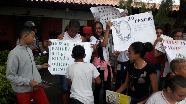 Em Santana do Jacaré, região de Campo Belo, houve ampla participação da comunidade. Arquivo da Escola.