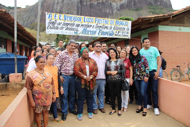 Secretária visita a Escola Estadual Luzo Freitas de Araújo, localizada em Ouro Verde de Minas, no Vale do Mucuri. Foto: William Viegas - ACS/SEEMG