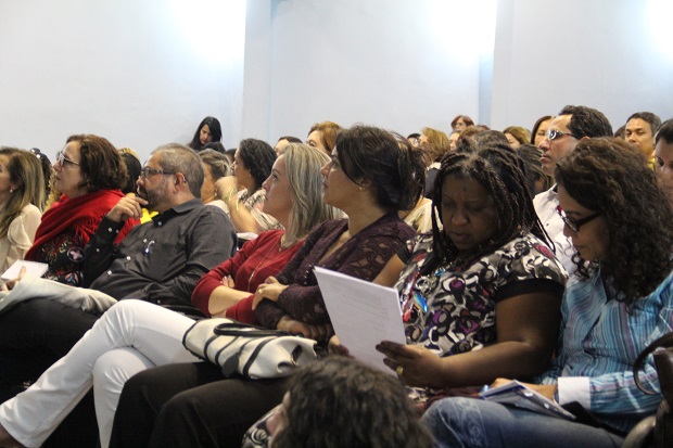 O subsecretários da SEE acompanharam a Secretária Macaé Evaristo. Foto: Elian Oliveira/ACS-SEE