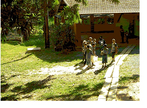 O espaço oferece, entre outras atividades, caminhadas ecológicas com percursos entremeados por oficinas socioambientais, trilhas, gincana e enduro ecológico. Foto: Divulgação/UFMG