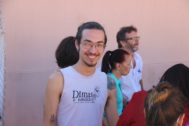 “Esta é uma inclusão ao contrário. Aqui aprendemos um pouco do que é o mundo para os portadores de alguma deficiência, admitiu Pedro Lorenzetti. Foto: Elian Oliveira/ACS-SEE