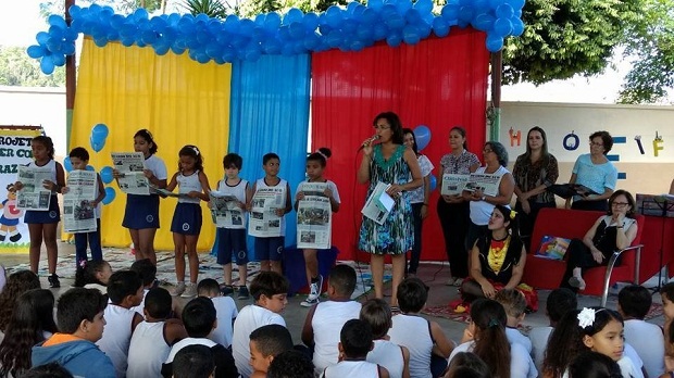 Escola desenvolve projeto de incentivo à leitura com ações pedagógicas durante todo o ano. Foto: Divulgação EE Tenente José Luciano