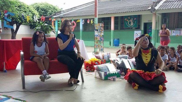 Escola desenvolve projeto de incentivo à leitura com ações pedagógicas durante todo o ano. Foto: Divulgação EE Tenente José Luciano