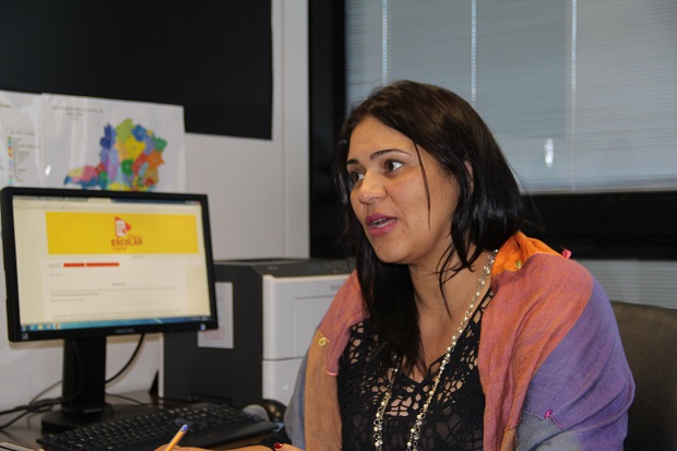 Subsecretária de Informações e Tecnologias Educacionais da SEE, Mara Rodrigues, fala sobre implantação, principais desafios e vantagens do Diário Escolar Digital. (Foto: Elian Oliveira/ ACS/SEEMG)