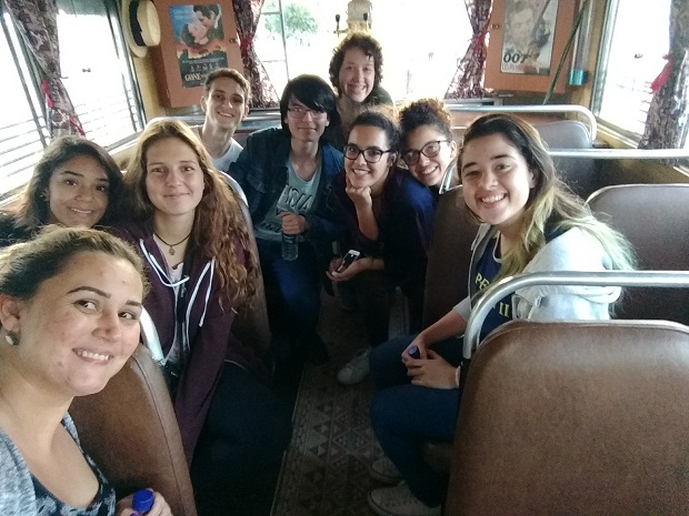 A escola também promoveu estudos de campo e passeios a pontos turísticos da capital mineira com os franceses. Foto: Divulgação EE Pedro II