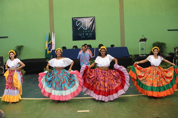 Manifestação cultural abriu os trabalhos da SBPC Educação. em Montes Claros. Foto: Elian Oliveira/ACS-SEE