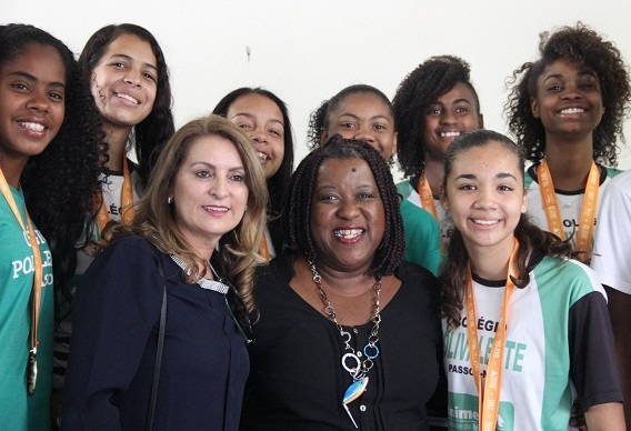 As estudantes vão representar Minas Gerais nos Jogos Escolares da Juventude, em novembro. Foto: Eric Abreu (ACS/SEEMG)