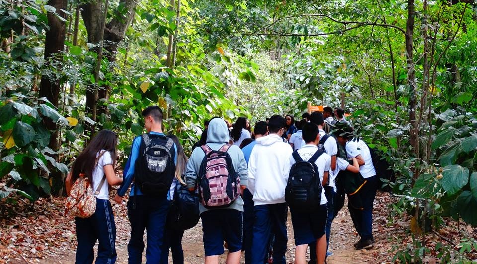 Os alunos fizeram caminhada pelo Jardim Botânico. Foto: Arquivo da Escola