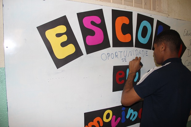 O diálogo e a participação sobre a escola foram motes da discussão. Foto: Elian Oliveira/ACS-SEE