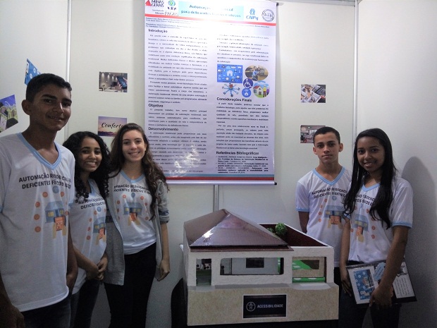 Projeto “Automação Residencial para Deficientes Físicos e Idosos”. Foto: Arquivo da Escola