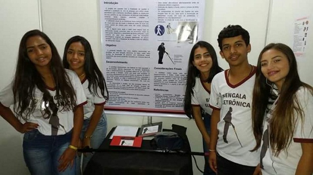 Projeto “Bengala Eletrônica”. Foto: Arquivo da Escola
