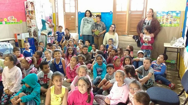 Projeto desenvolvido pela professora Gracielle envolveu toda comunidade escolar. Foto: Arquivo Pessoal 
