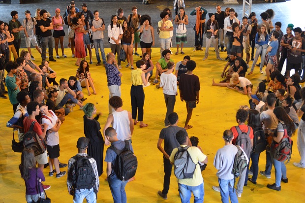 A montagem de encerramento das atividades de 2017 é resultado de um ano inteiro de trabalho. Foto: Jonata Vieira (Valores de Minas)