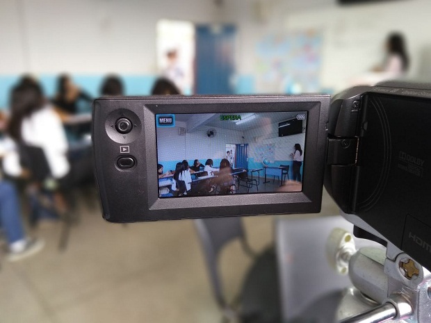 Foram produzidos 15 curtas pelos alunos do ensino médio da Escola Estadual Santos Dumont. Foto: Arquivo da Escola