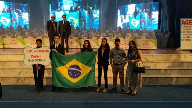 Confluence of the Traditional and Modern Festival, evento mundial realizado na Índia, reúne alunos da educação básica para discutir ética, princípios e valores. Foto: Reprodução do site da Rede Poc