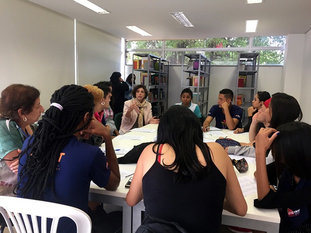 Roda de Conversa: Projeto de vida na Plugteca Carolina Maria de Jesus. Foto: Marta Botelho