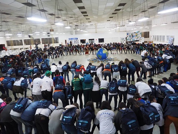 Cerca de 500 alunos de todos os estados brasileiros e do Distrito Federal participam da etapa nacional da Conferência. Foto: Paulo Araújo