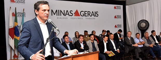 O subsecretário de Assuntos Municipais da Segov, Marco Antônio Viana Leite , representou o governador Fernando Pimentel. Foto:Manoel Marques/Imprensa MG