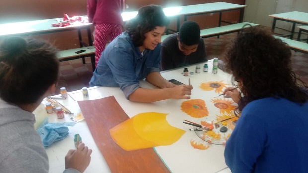 Intervenção Pedagógica na Escola Estadual Júlio Brandão, Jacutinga. Foto: Arquivo da escola
