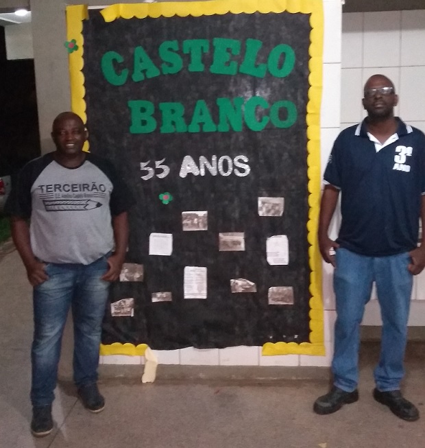 Eizualdo (à esquerda) com o colega de sala Antônio (à direita). Foto: Arquivo da Escola