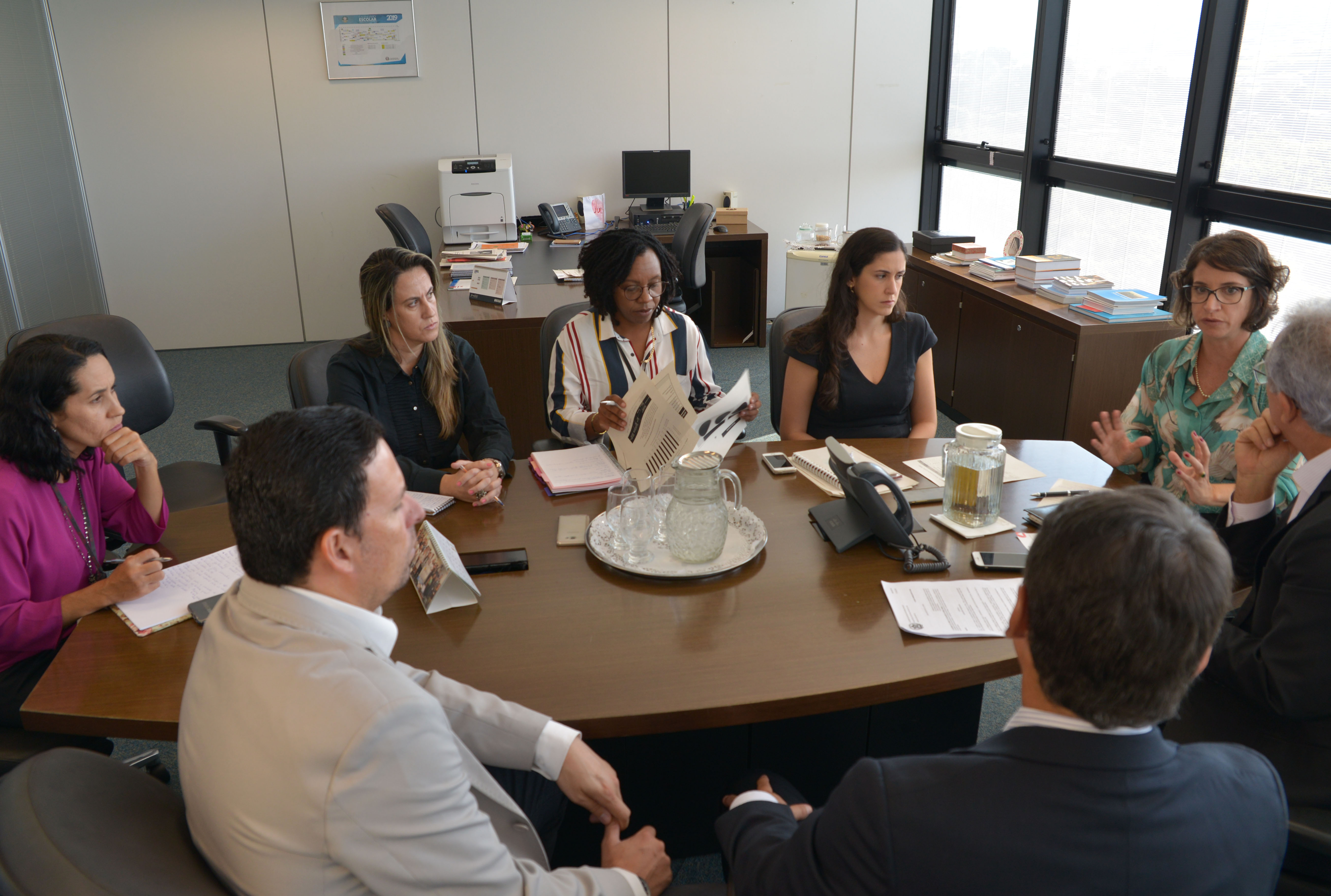 representantes da Comissão de Defesa dos Direitos da Pessoa com Deficiência foram recebidos pela secretária de Estado de Educação. Foto: Clarissa Barçante/ALMG  