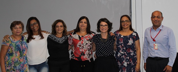 Durante a reunião, gestores de escolas relataram a realidade de cada uma e conversaram sobre possíveis soluções para as dificuldades enfrentadas. Foto: Geanine Nogueira ACS/SEE