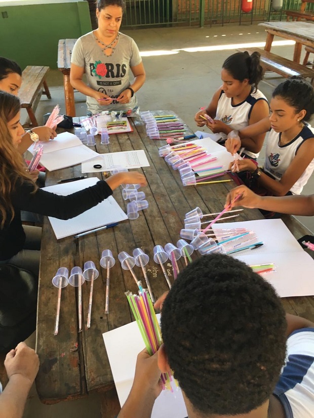 Na Escola Estadual Professor Rousset a intervenção é constante. Foto: Arquivo da Escola
