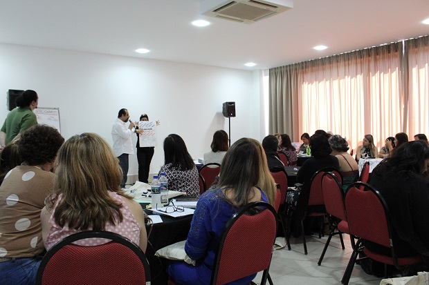Primeira formação com inspetores das 24 SREs envolvidas no programa Jovem de Futuro foi realizada em agosto. Foto: Arquivo SEE