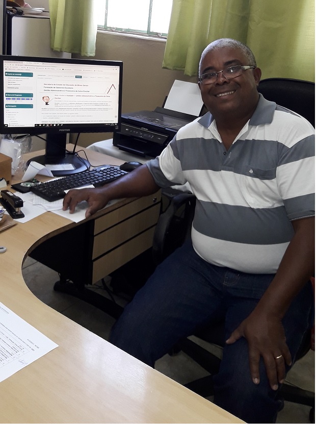 Francisco Sérgio Santos já concluiu o primeiro módulo do curso. Foto: Arquivo Pessoal