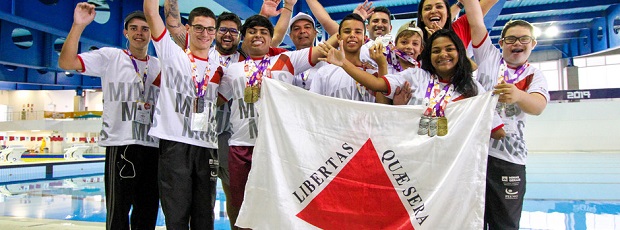 Jovens concorreram a premiações em atletismo, bocha, futebol de 5, futebol de 7, goalball, judô, natação, parabadminton e tênis de mesa. Foto: Philippe Hipólito / Reprodução